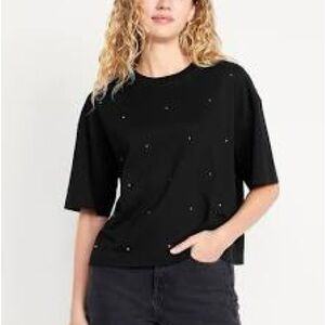 Old Navy Oversized Crew Neck Embellished T-shirt XXL Tall